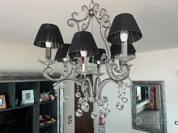 Lampadario con applique 