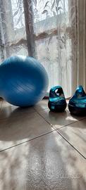 Palla fitness + kettlebell (set allenamento casa)