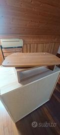 supporto in legno girevole per tv