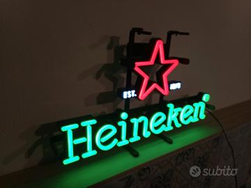 insegna luminosa Heineken 