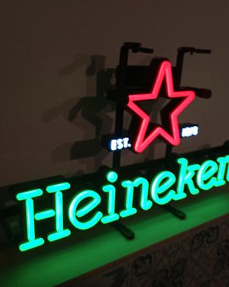 insegna luminosa Heineken formato medio