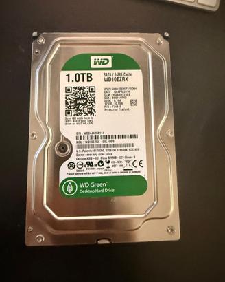 HARD DISK SATA DA 1TB da 3.5 pollici WD