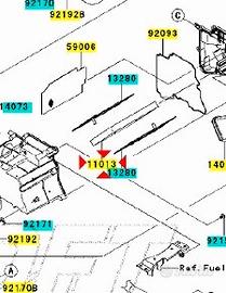 Filtro aria Kawasaki Ninja 300 110130020