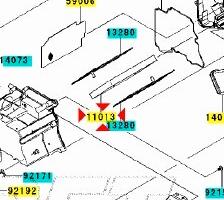 Filtro aria Kawasaki Ninja 300 110130020