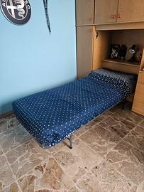 Set Letto Singolo Materasso 100% LATTICE + Coperte