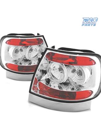 FANALI AUDI A4 B5 94-99 FONDO CROMATO ROSSO