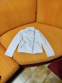 Giubbino similpelle rosa antico bambina