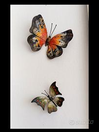Decorazioni da appendere farfalle ferro vintage