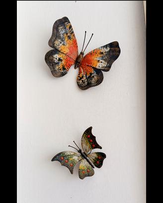 Decorazioni da appendere farfalle ferro vintage