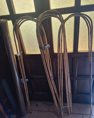 9 archetti nuovi in Bamboo per orto