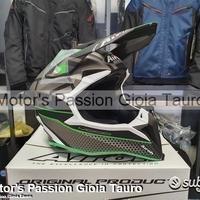 AIROH Casco Cross Wraap Mood Green Motor's Passion