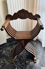 sedia poltrona legno Savonarola Chiudibile 