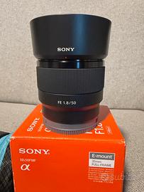Sony 50mm 1.8 + Custodia
