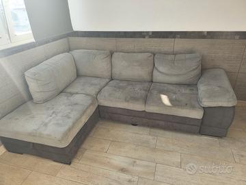 Divano con penisola usato – €40