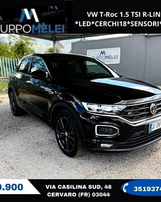VW T-Roc 1.5 TSI R-LINE *LED*CERCHI18*SENSORI*DSG