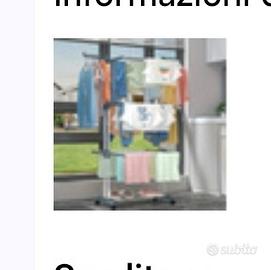 STENDIBIANCHERIA A 4 PIANI + ALTRO DA PARETE