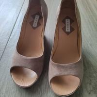 sandali donna logan 39 color nude carne zeppa 9cm