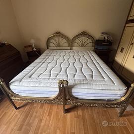 Letto matrimoniale ottone vintage  anni 60