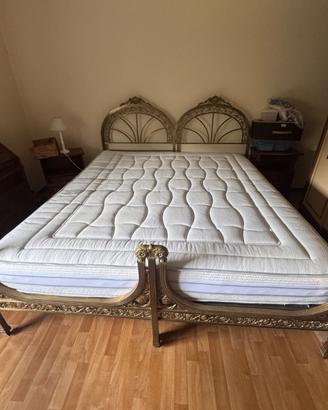 Letto matrimoniale ottone vintage  anni 60