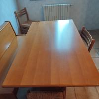 Set di mobili cucina in legno massello colore noce