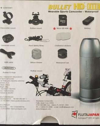 Action Cam Fujita Japan Xtreme Bullet HD-Lite KIT