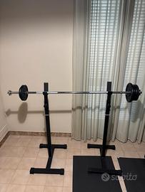 Poggiabilenciere + Bilanciere + Pesi