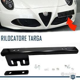 PORTATARGA Nero per ALFA ROMEO RILOCATORE Laterale