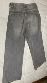 Jeans wide leg Grigio