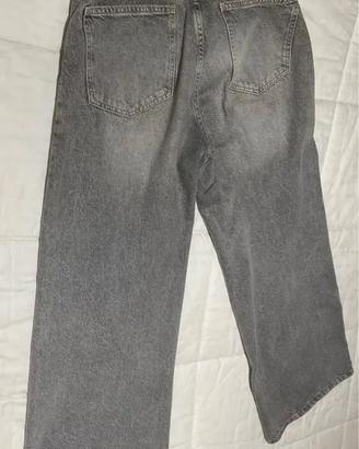 Jeans wide leg Grigio