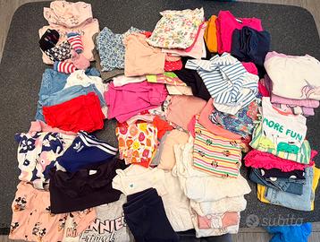 Stock 53 pezzi abbigliamento bambina 18/24 mesi.