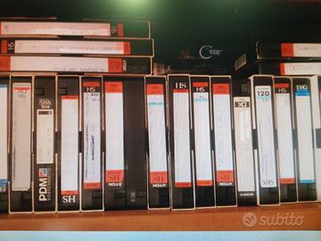 10  VIDEOCASSETTE VHS  IN  VARI FORMATI