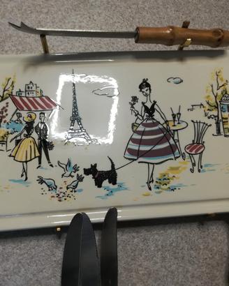 Servizio per formaggio finemente decorato