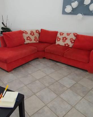Divano angolare sfoderabile con chaise longue