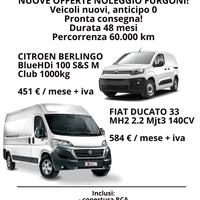 Noleggio auto e furgoni