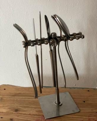 Portaposate design in ferro fatto a mano