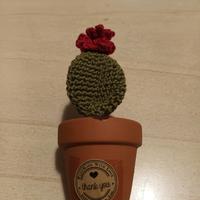 cactus punto croce con vaso terracotta 