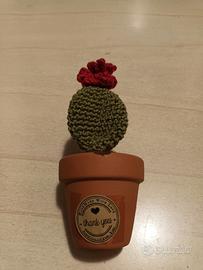 cactus punto croce con vaso terracotta 