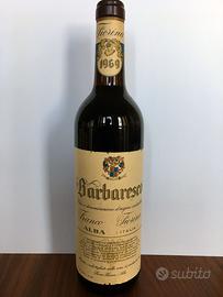 Bottiglia Vino Barbaresco Franco Fiorina 1969