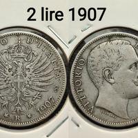 2 lire 1907 Argento 