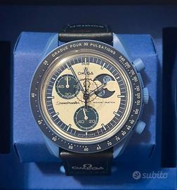 Swatch X Omega Mission Blu Moonphase
