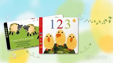 Libro tattile "Impronte 123" Edicart DoReMi 