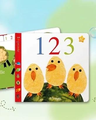 Libro tattile "Impronte 123" Edicart DoReMi 