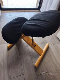 sedia ergonomica posturale legno 