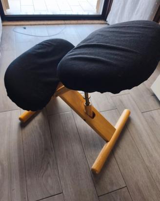 sedia ergonomica posturale legno 