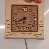 OROLOGIO A PENDOLO DA PARETE CERAMICA THUN PESCI