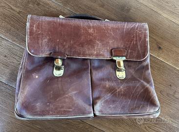 Borsa uomo 24 ore in pelle vintage