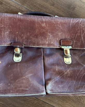 Borsa uomo 24 ore in pelle vintage