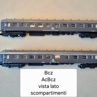 Scala N set due carrozze FS tipo UIC-Y cuccette