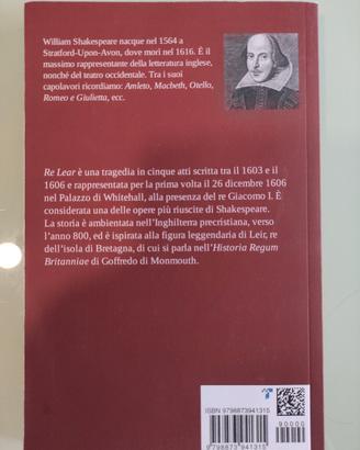 William Shakespeare RE LEAR ediz. integrale