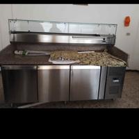 Vetrina e banco pizza usato